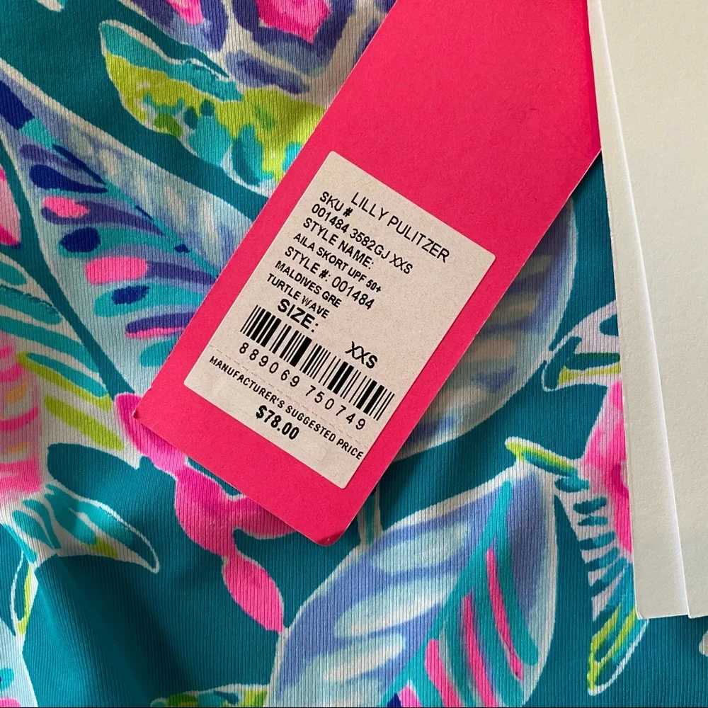 SOLD NWT Lilly Pulitzer Aila Skort Turtle Wave - Picture 6 of 8